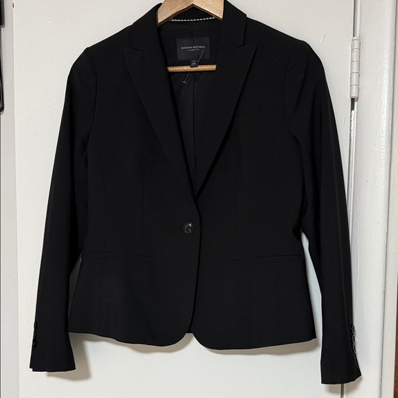 NWOT Banana Republic Marrotto Women's Black Blazer - Picture 4 of 6
